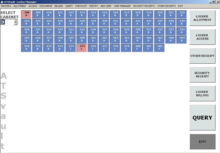 Locker and Vault Management System Dashboard