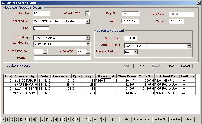 Secure locker access verification process